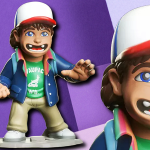 Dustin Henderson 80s Retro Style 3D Printed Collectible Figurine