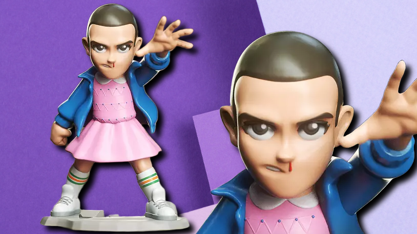 Eleven Stranger Things 3D Printed Statue | Custom Collectible Desk Figurine