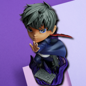 Chibi Anime Warrior Action Figure - Custom 3D Printed Desk Collectible