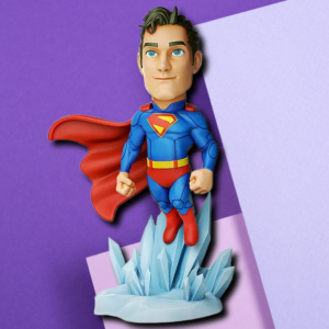 Superman 3D Printed Statue - Stylized Kryptonian Hero Desk Decor & Collector Figure