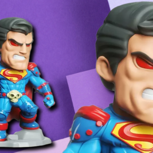 Evil Superman Chibi Figure - 3D Printed Collector’s Desk Toy & Gaming Miniature