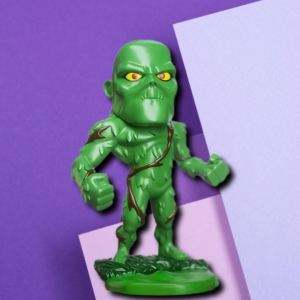 Swamp Monster Miniature - Stylized Green Creature Desk Collectible