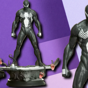 Symbiote Black Suit Spider-Man 3D Printed Statue – Marvel Collector Display Piece