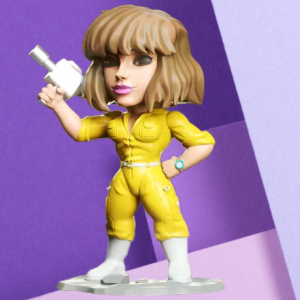 Action Heroine Chibi Statue - 3D Printed Collectible Figurine