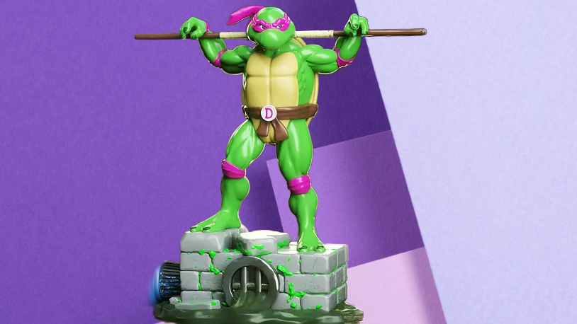 Donatello Teenage Mutant Ninja Turtles 3D Printed Desk Statue & Gaming Miniature