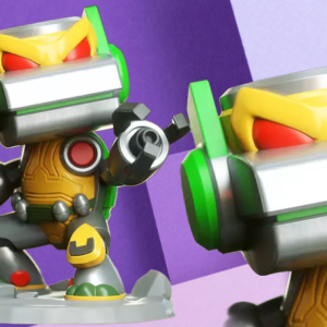 Cyber-Turtle Gaming Collectible: Premium 3D Printed Desk Sculpture