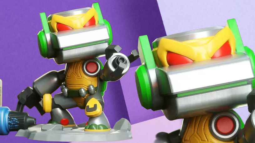 Cyber-Turtle Gaming Collectible: Premium 3D Printed Desk Sculpture