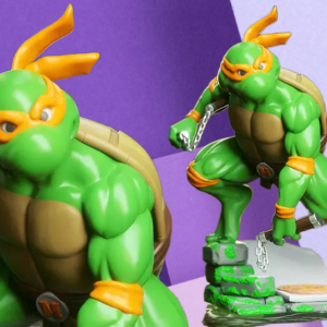 Michelangelo Teenage Mutant Ninja Turtles 3D Printed Statue – TMNT Collectible Desk Decor