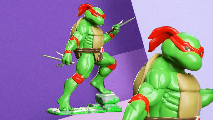 Raphael Teenage Mutant Ninja Turtles 3D Printed Statue | TMNT Fan Collectible