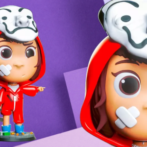 Money Heist Inspired Chibi Figurine - High-Detail Collectible Desk Statue