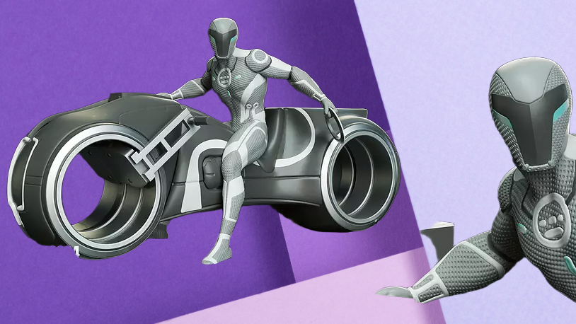 Cybernetic Light Cycle Rider 3D Printed Statue | Sci-Fi Desk Decor