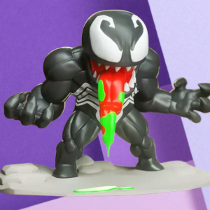 Chibi Venom 3D Printed Figurine - Collectible Marvel Symbiote Desk Statue