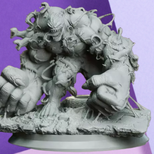 Venom Symbiote Hulk 3D Printed Miniature – Premium Collectible Desk Statue