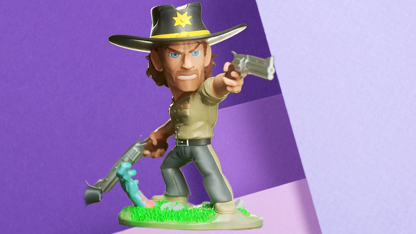 Stylized Zombie Hunter Sheriff Collectible Figure - Ideal Desk Decor and RPG Miniature