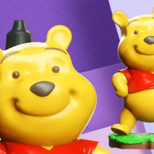 Winnie the Pooh 3D Printed Figurine - Custom Painted Desk Decor and Collector Statue