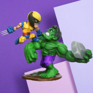 Marvel Wolverine vs. Hulk Battle Diorama Statue – Premium Hand-Painted Collectible
