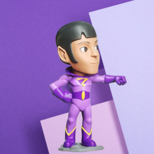 Custom Superhero Stylized Figurine - 3D Printed Collectible Desk Decor