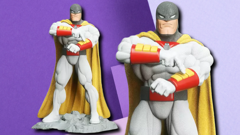 Space Ghost Collectible Figure - Premium 3D Printed Statue for Desk Display