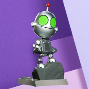 Retro Sci-Fi Robot 3D Printed Statue | Gaming Desk Decor & Collectible Figurine