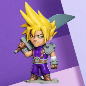 Cloud Strife Chibi Figurine | Final Fantasy VII 3D Printed Desk Statue