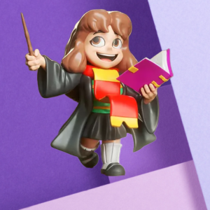 Hermione Granger Chibi Wizard 3D Printed Statue – Collectible Fantasy Desk Decor