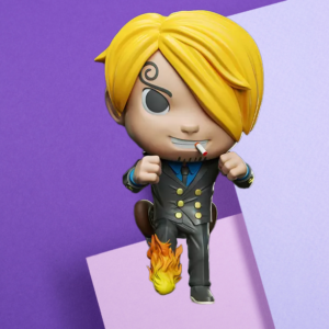 One Piece Sanji Chibi Vinyl-Style 3D Printed Figure | Anime Desk Decor